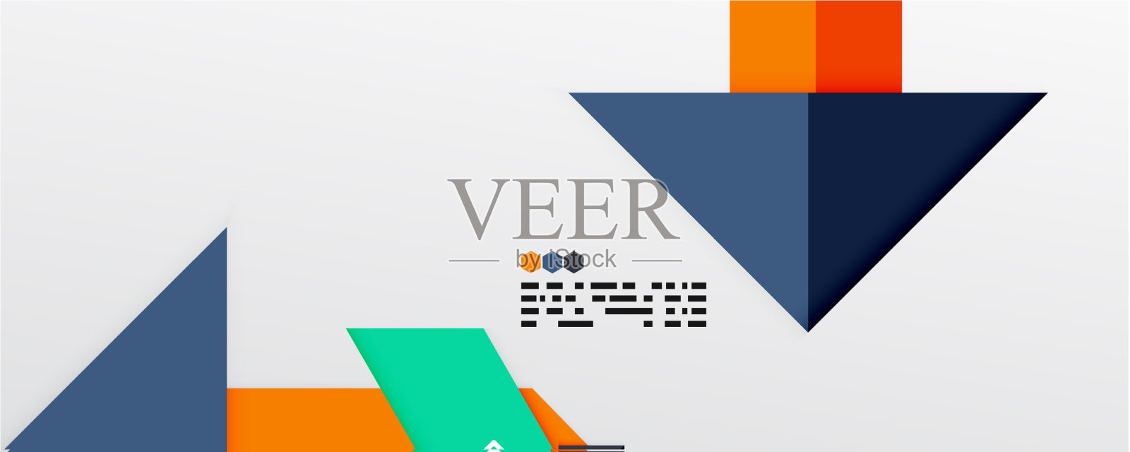 闪闪发光的三角形和几何形状插画图片素材