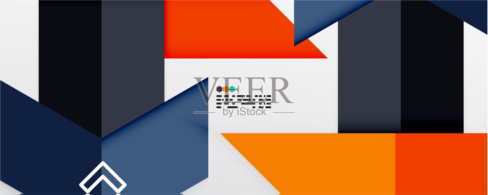 闪闪发光的三角形和几何形状插画图片素材