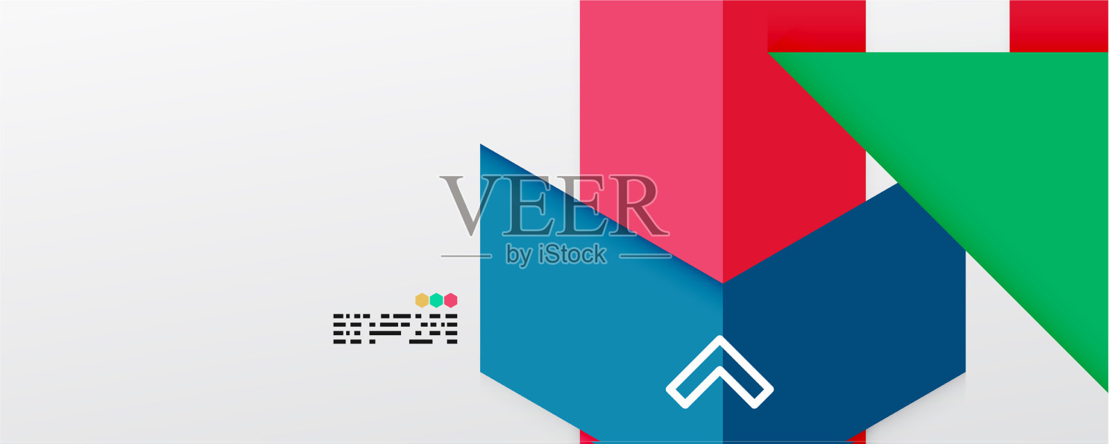 闪闪发光的三角形和几何形状插画图片素材