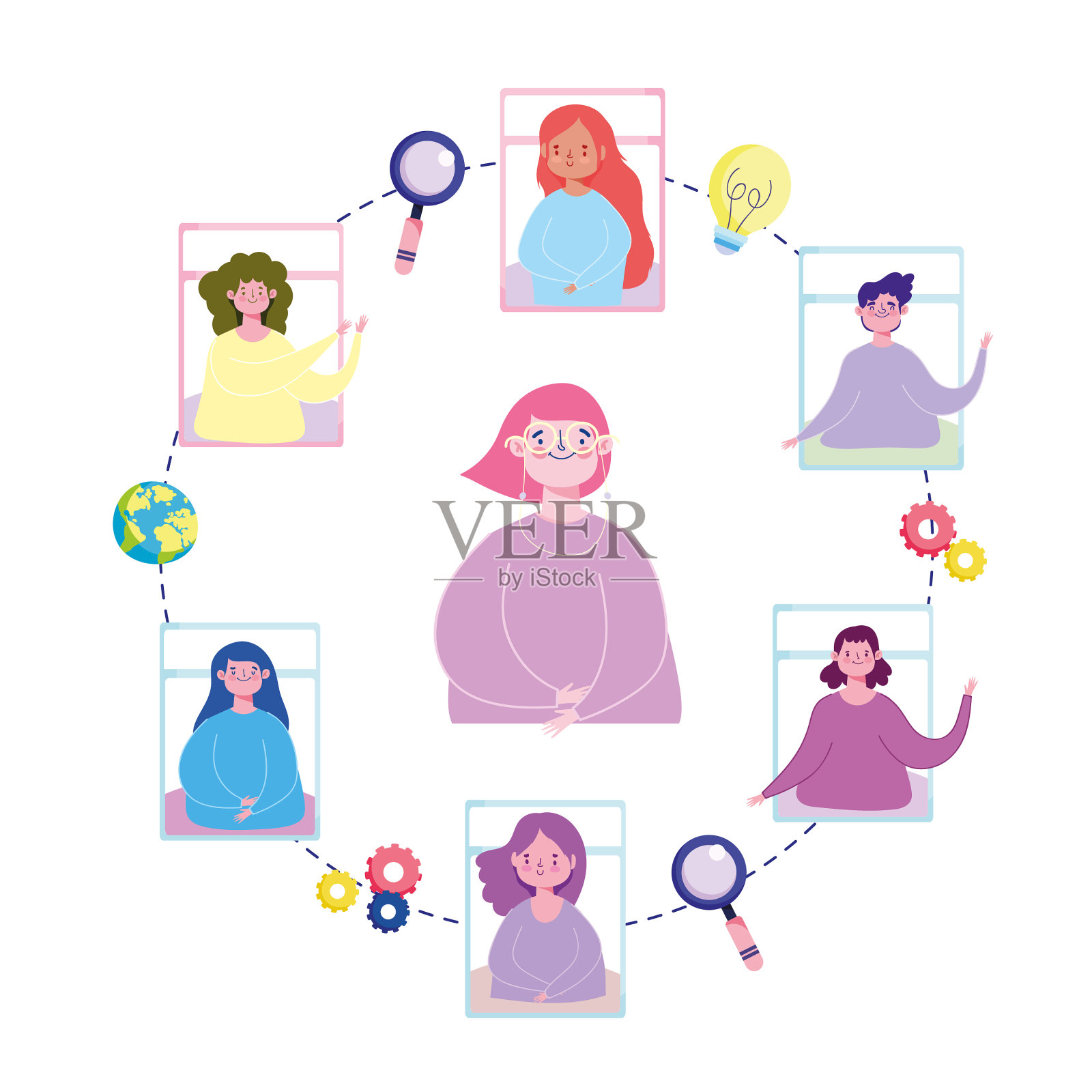 人学习教育设计元素图片