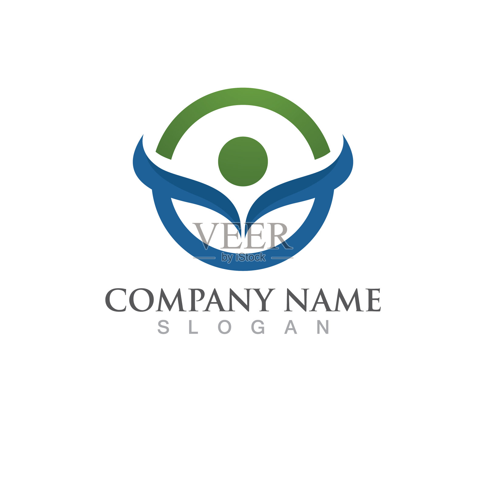 人物标志标志插画图片素材