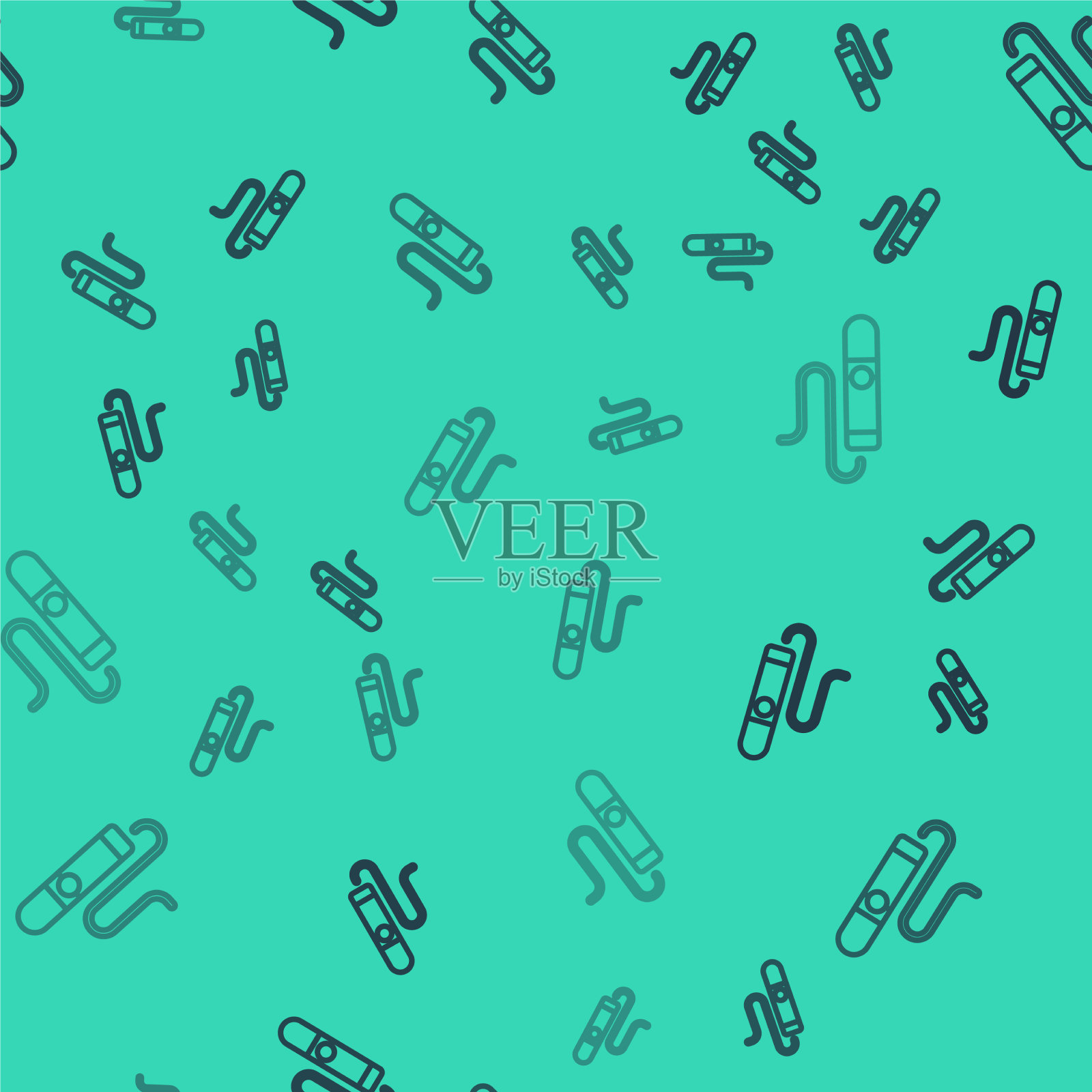 黑线雪茄图标隔离无缝图案上图标素材