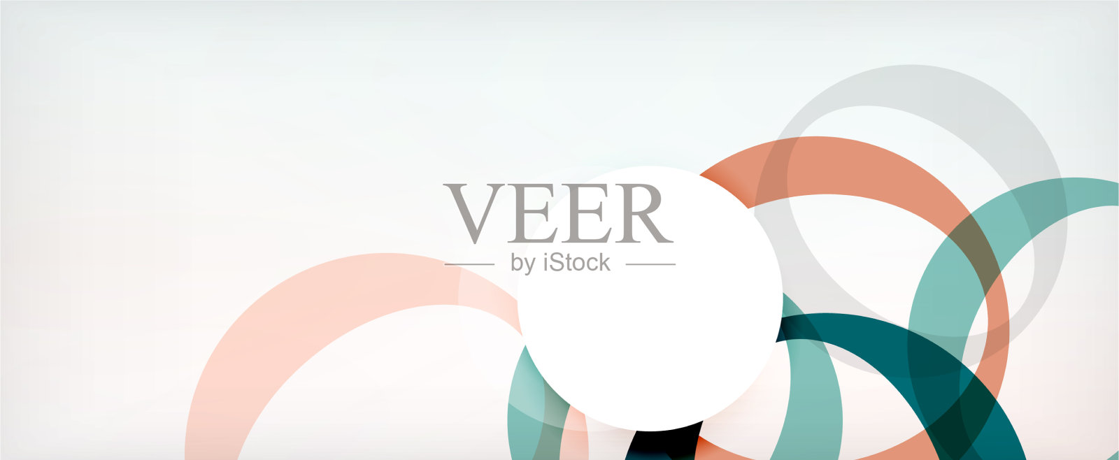 环形几何形状o字母重复插画图片素材