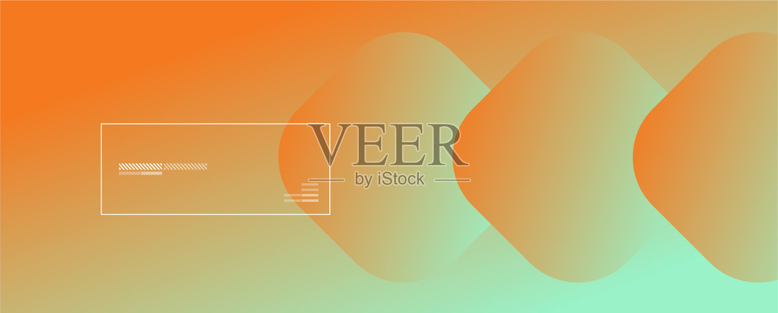 正方形形状构成几何抽象插画图片素材