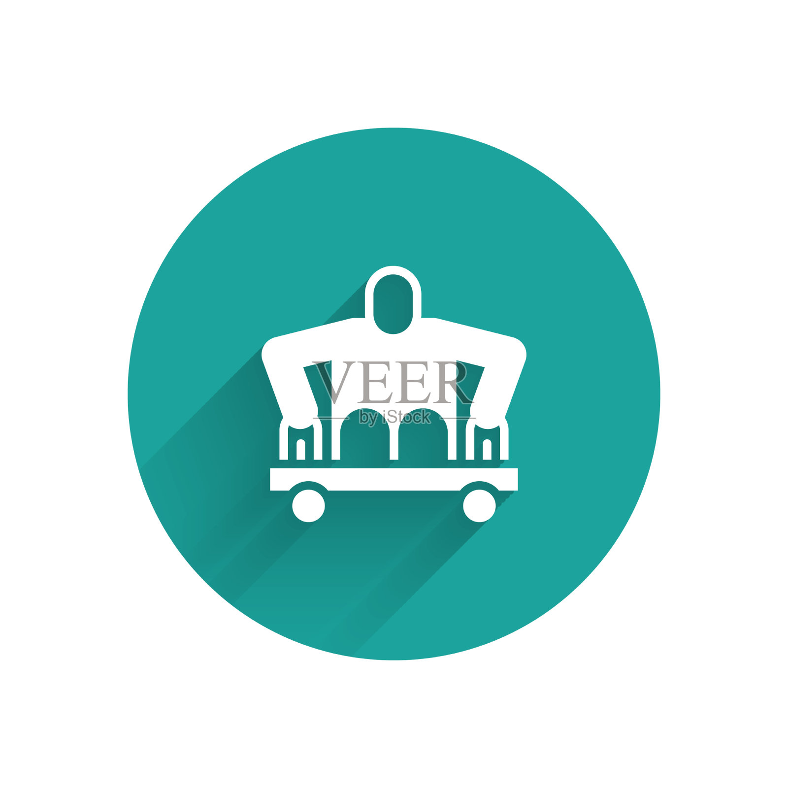 没有腿的白人坐在轮椅上插画图片素材