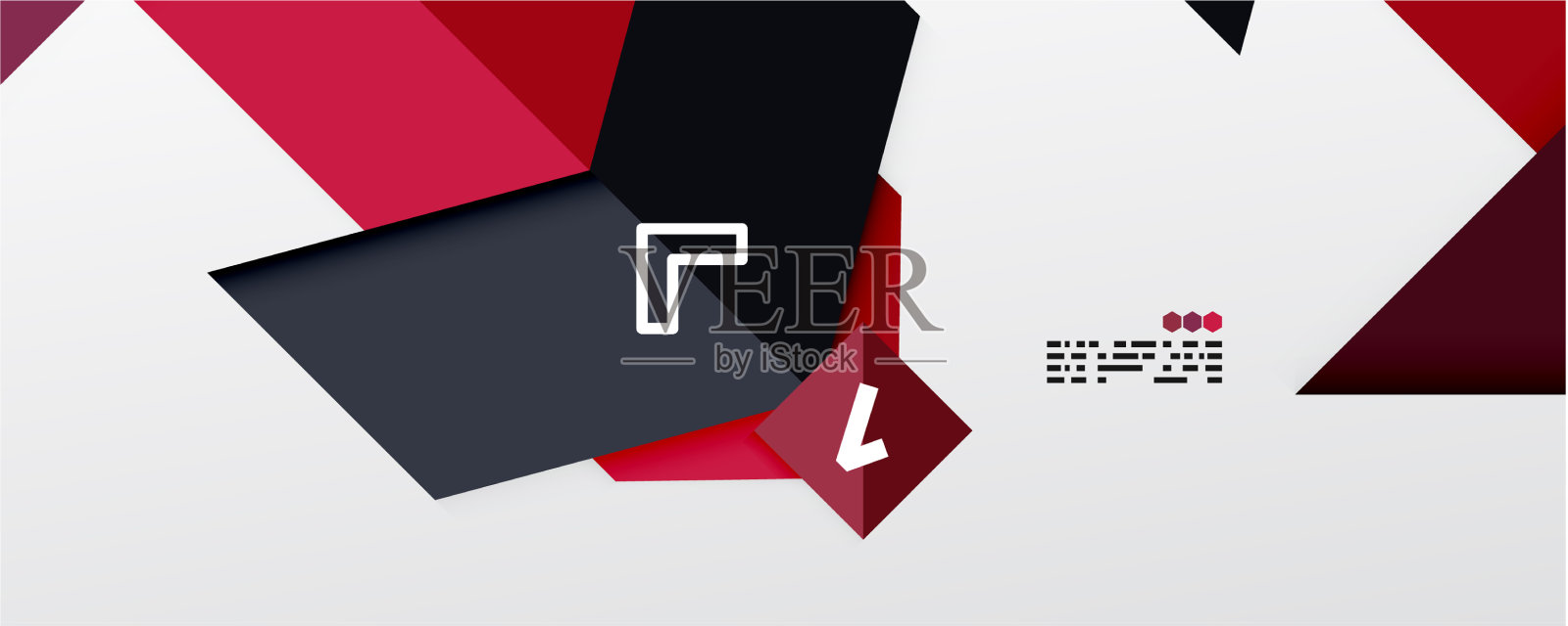 闪闪发光的三角形和几何形状插画图片素材