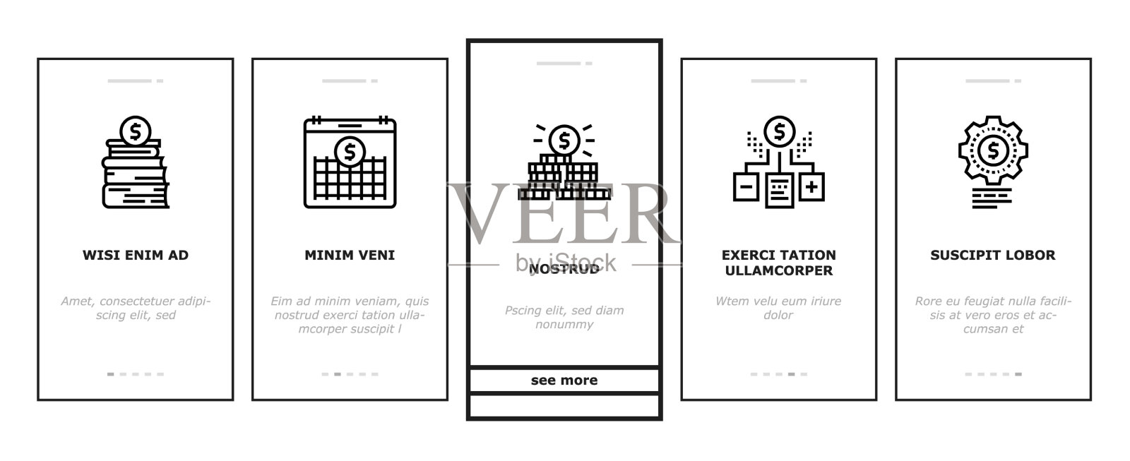 财务教育上的图标集图标素材