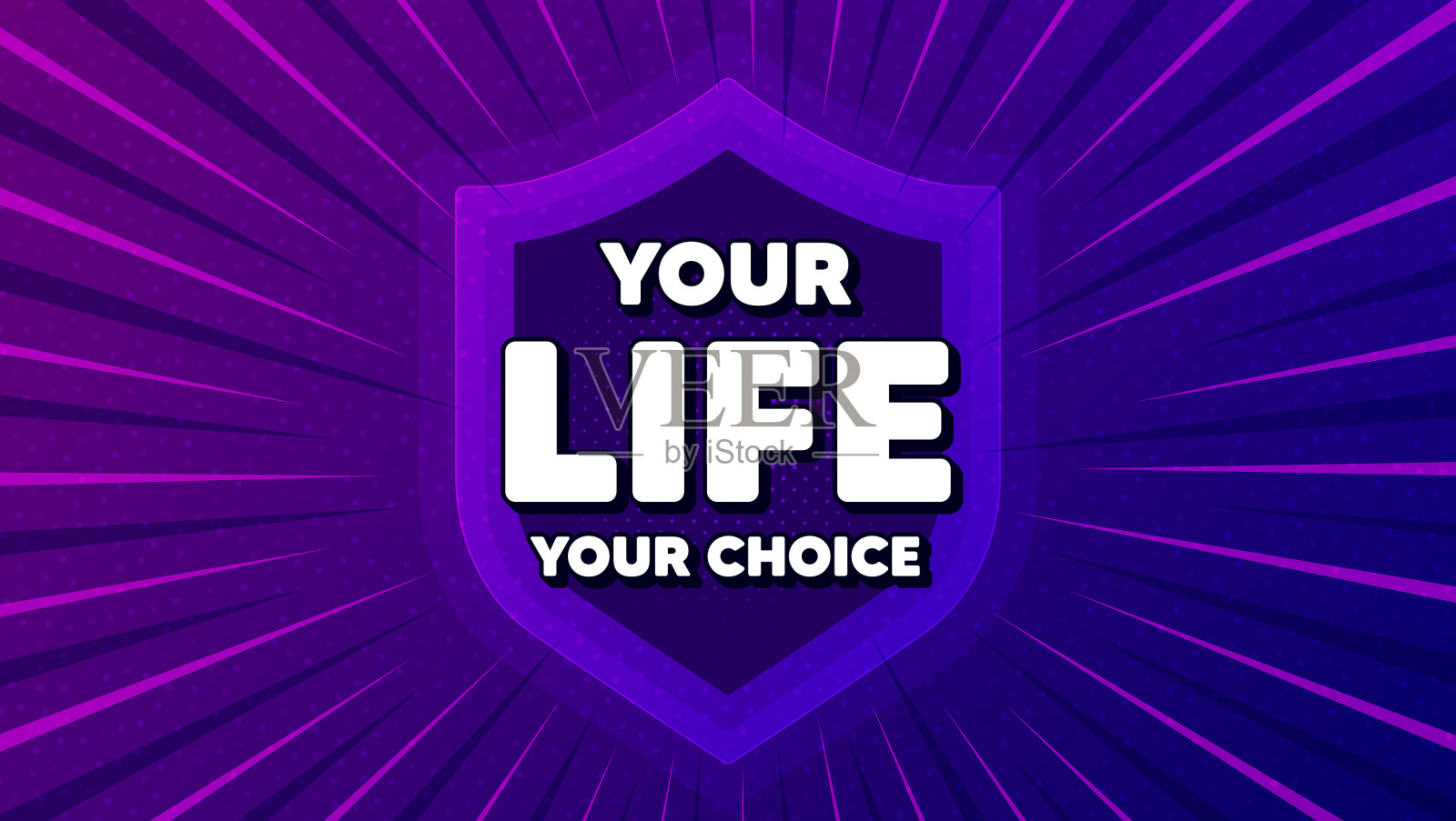 你的生活，你的选择动机插画图片素材