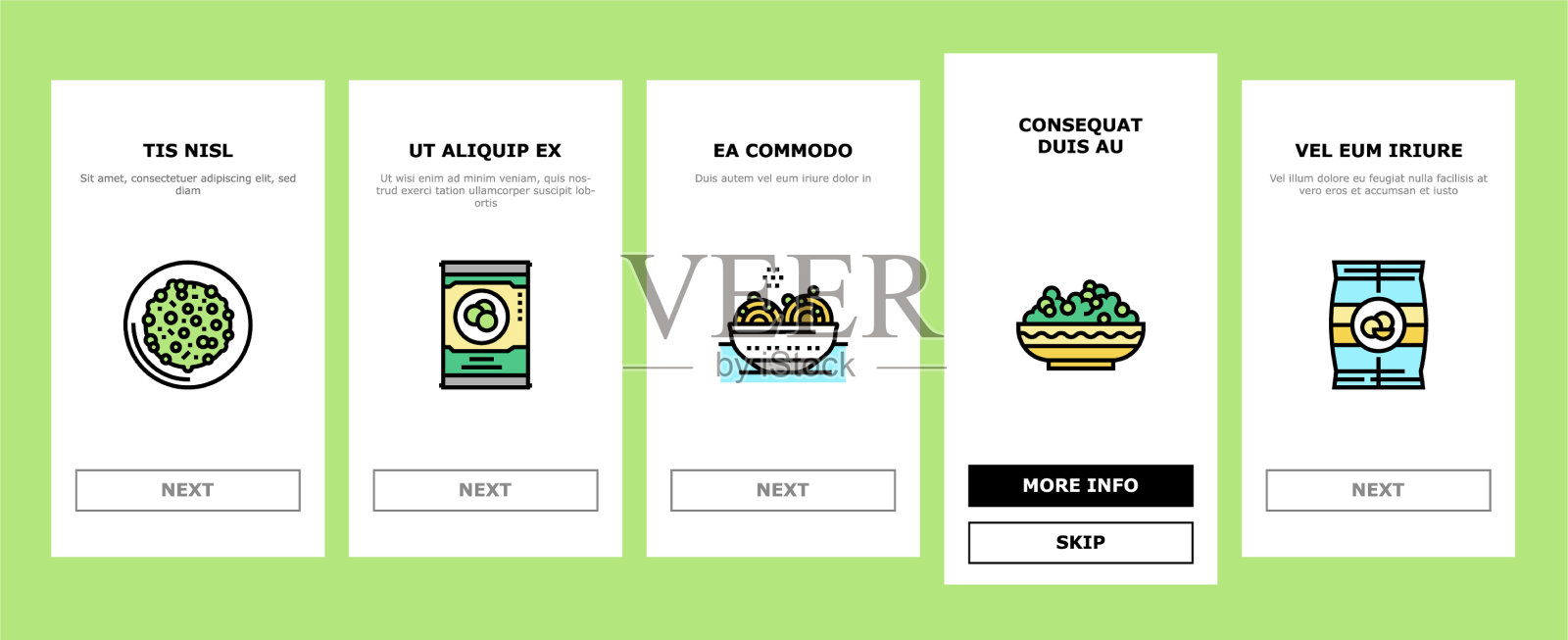 豌豆豆蔬菜上的图标设置图标素材