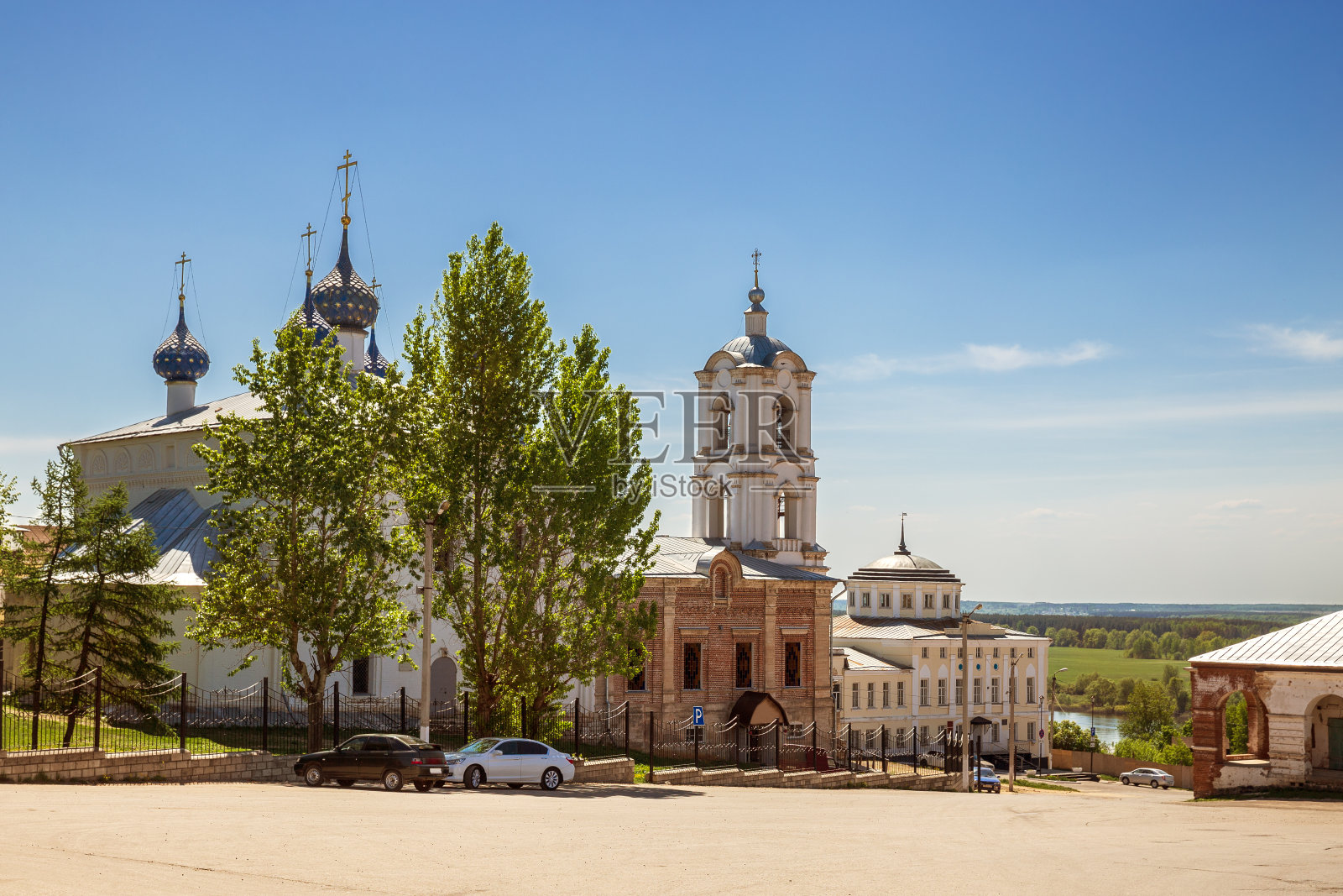卡西莫夫大教堂广场照片摄影图片