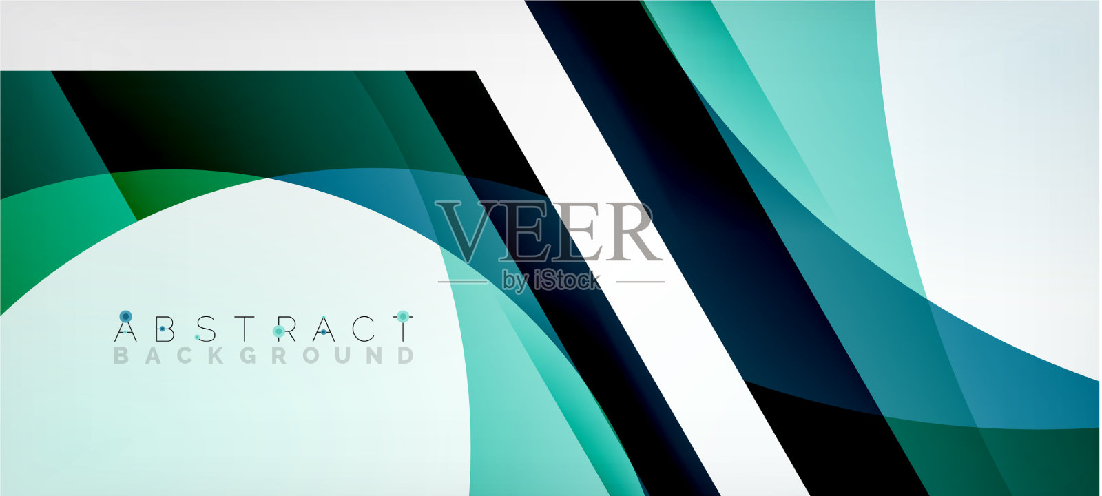 彩色六边形几何抽象插画图片素材