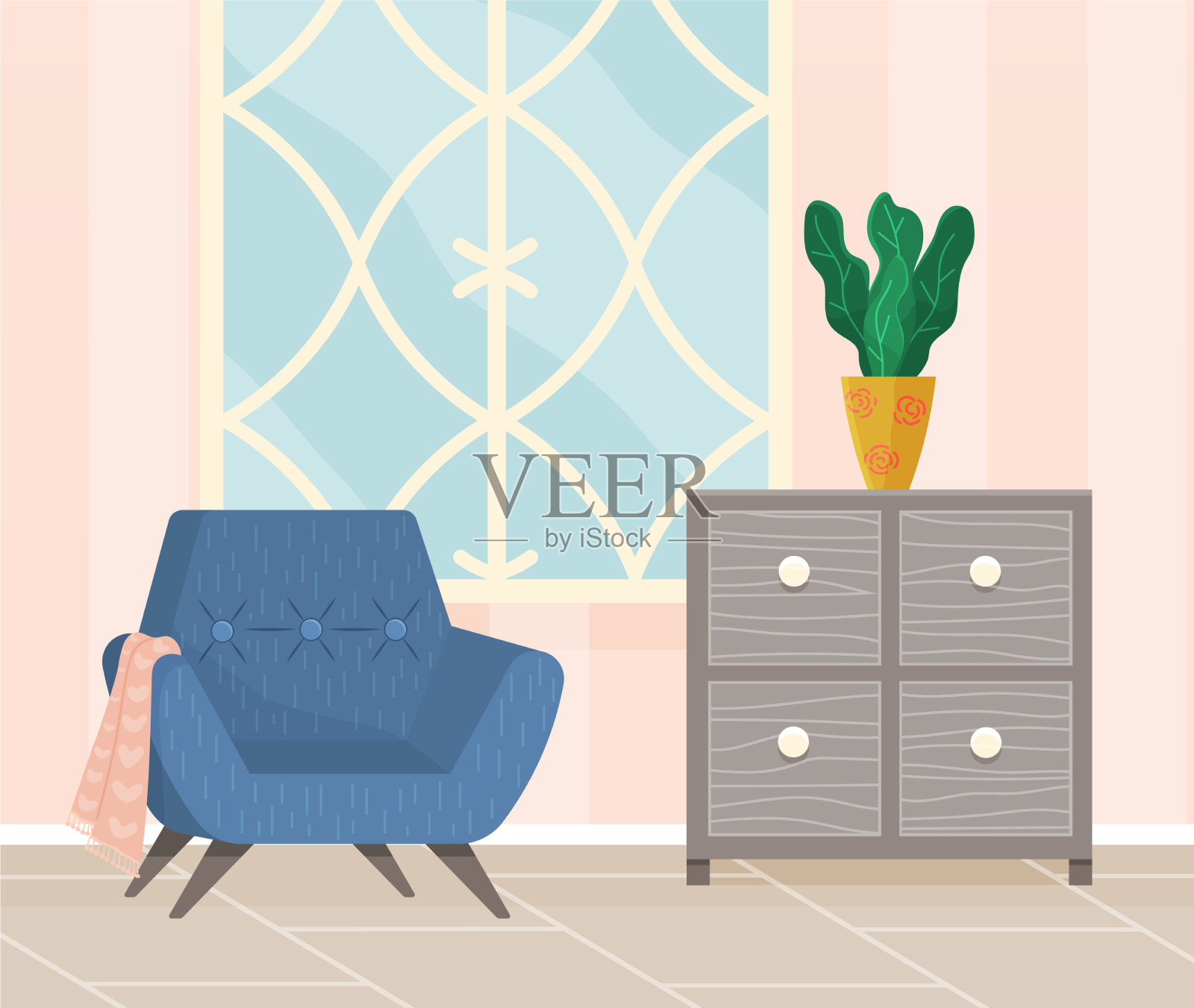 平面设计室内规划布置插画图片素材