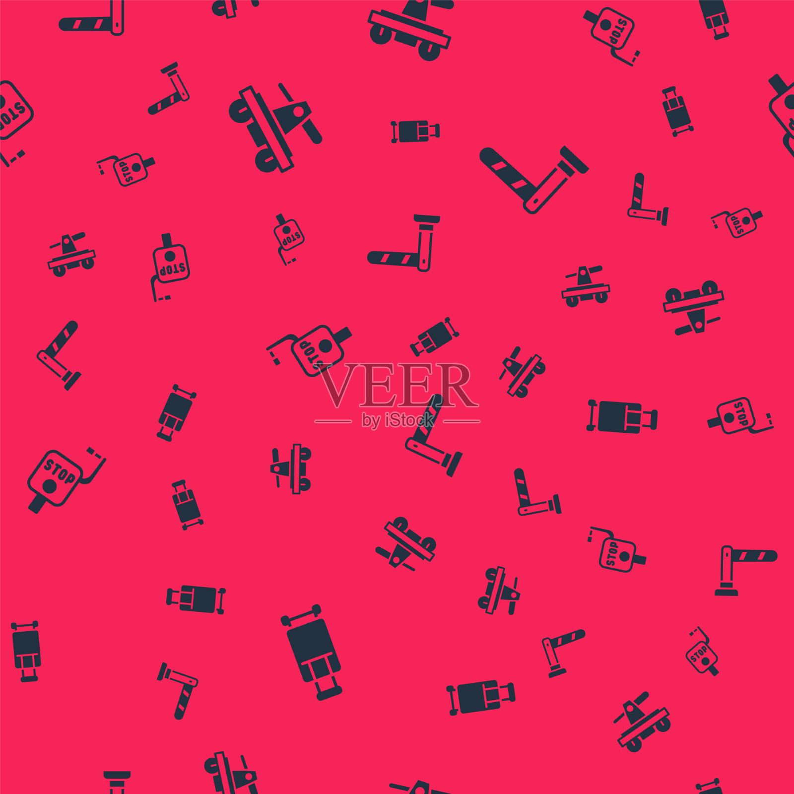 设置行李箱升降舵或手车紧急刹车图标素材