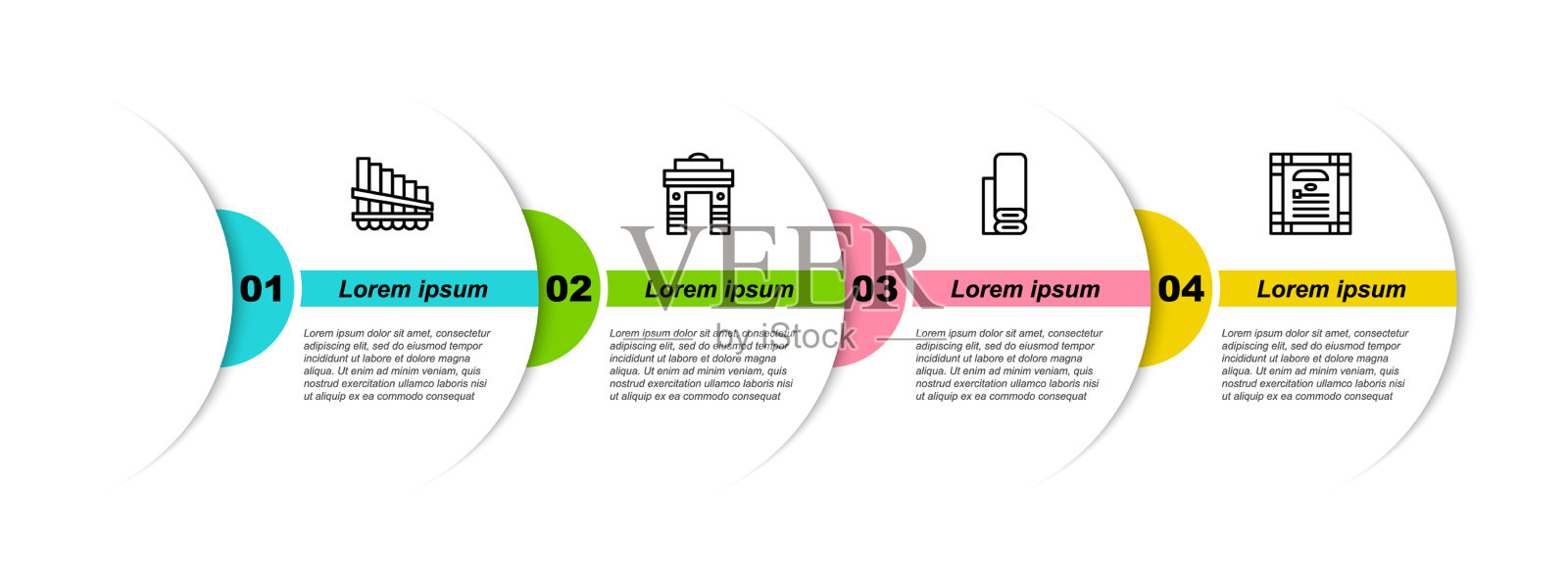 在德里印度设排箫印度门插画图片素材
