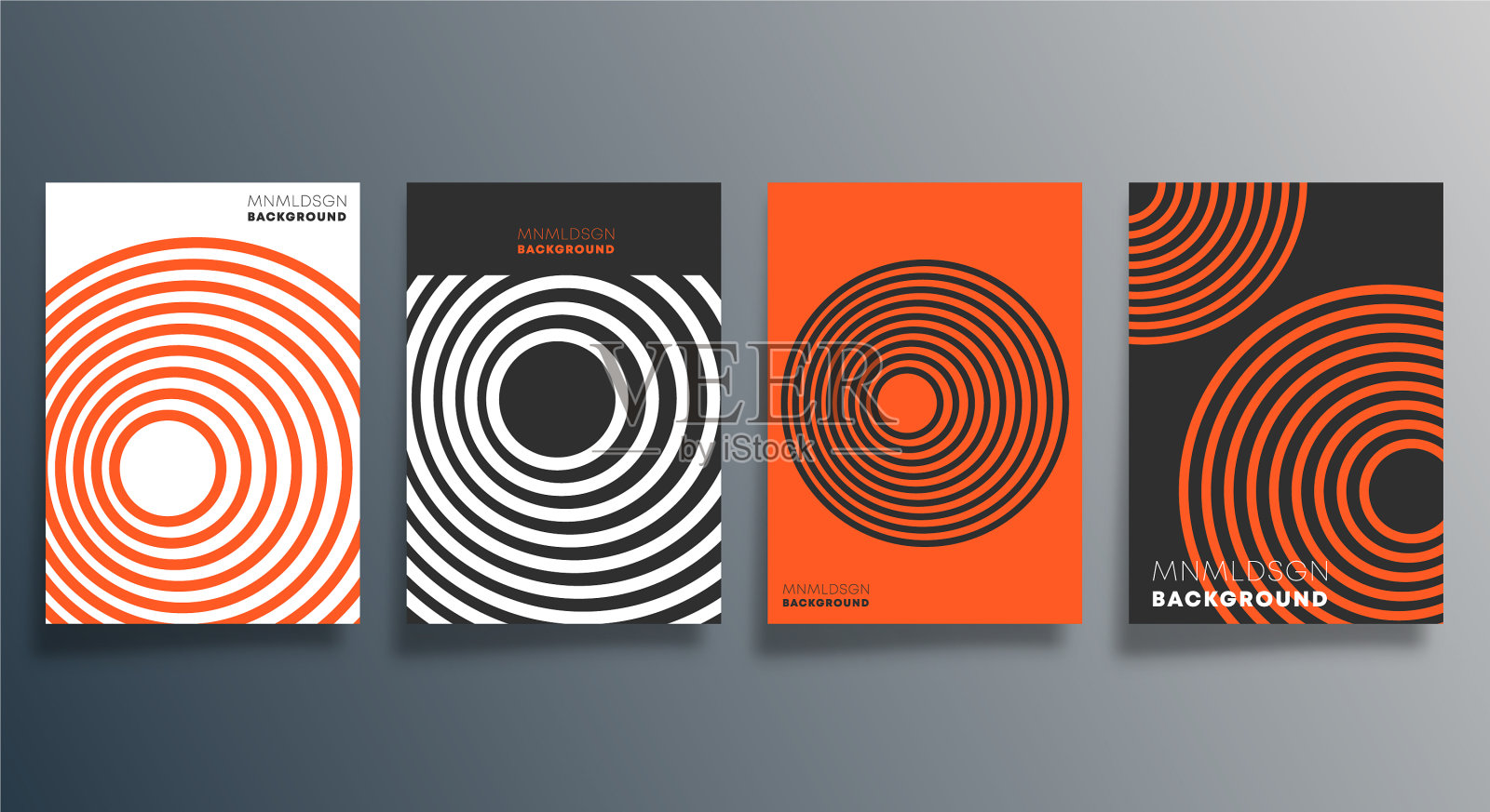 几何最小设计的传单海报插画图片素材