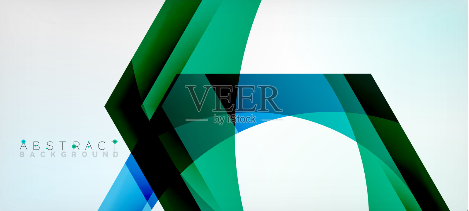 彩色六边形几何抽象插画图片素材