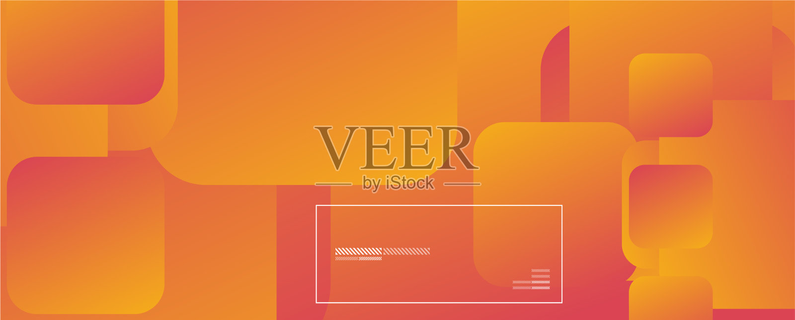 正方形形状构成几何抽象设计模板素材