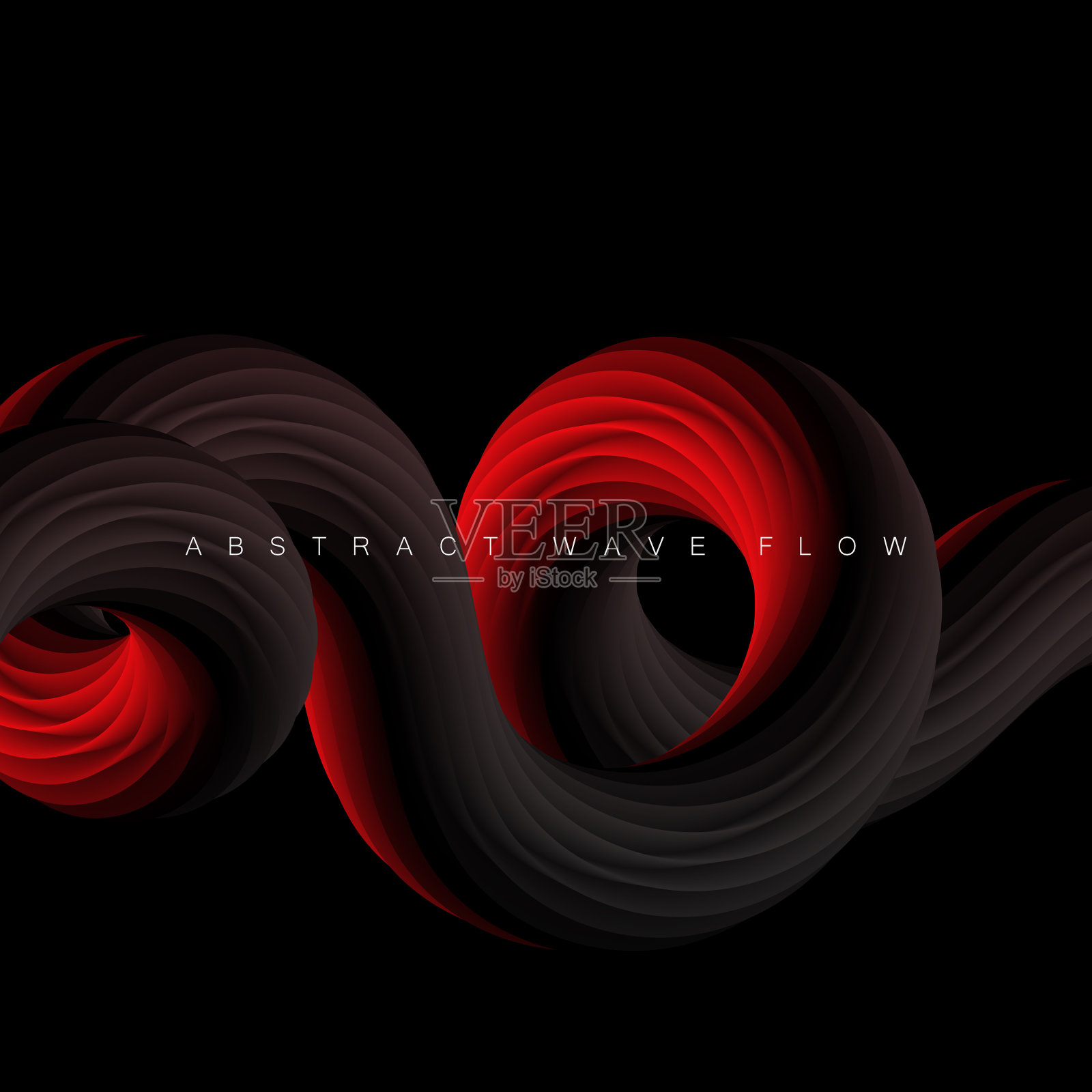 流体流动波抽象的未来主义组成插画图片素材