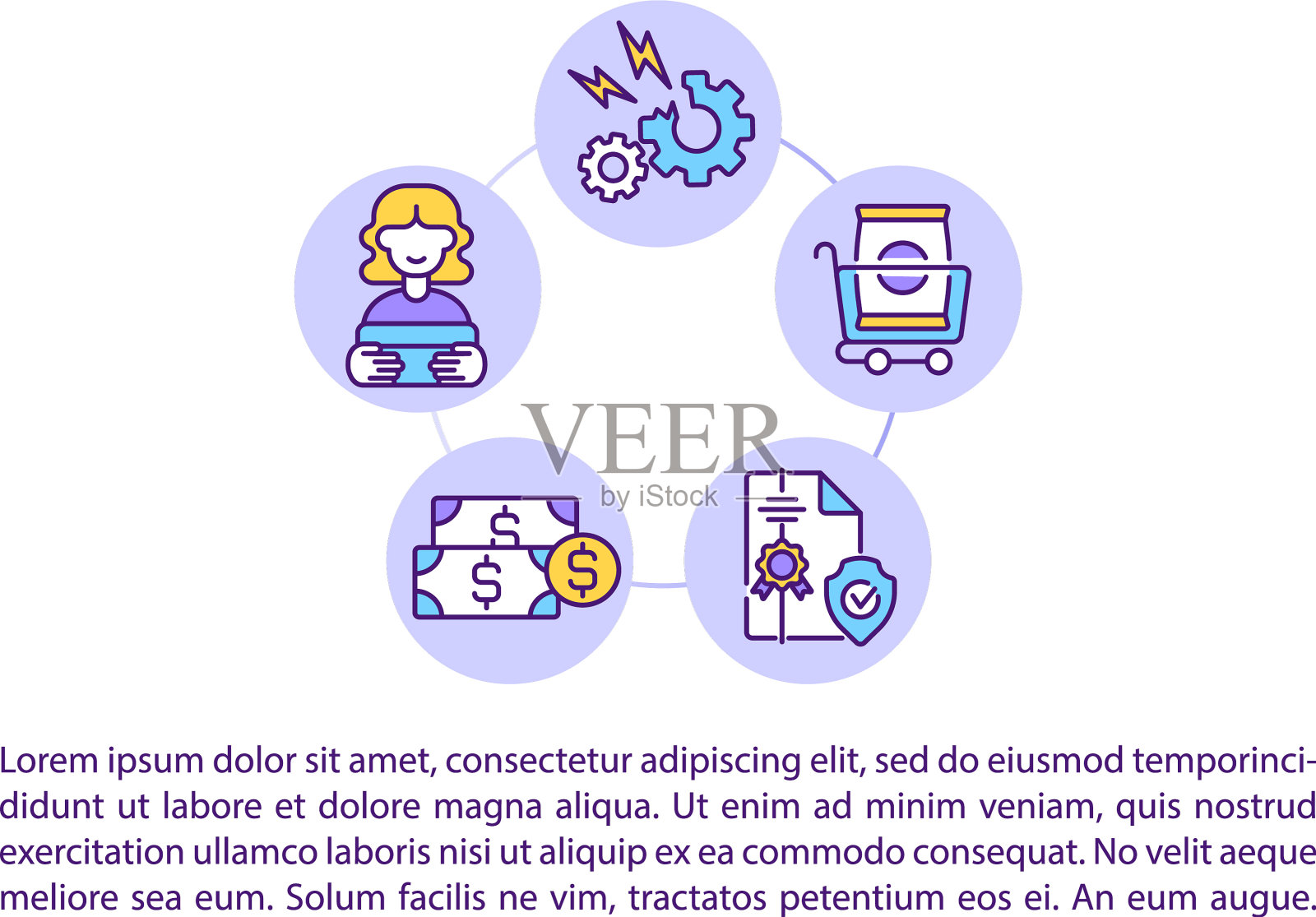 权利寻求补救概念线图标插画图片素材