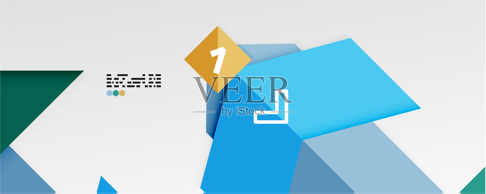 闪闪发光的三角形和几何形状插画图片素材