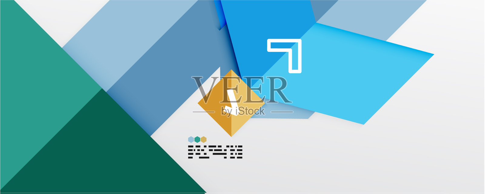 闪闪发光的三角形和几何形状插画图片素材