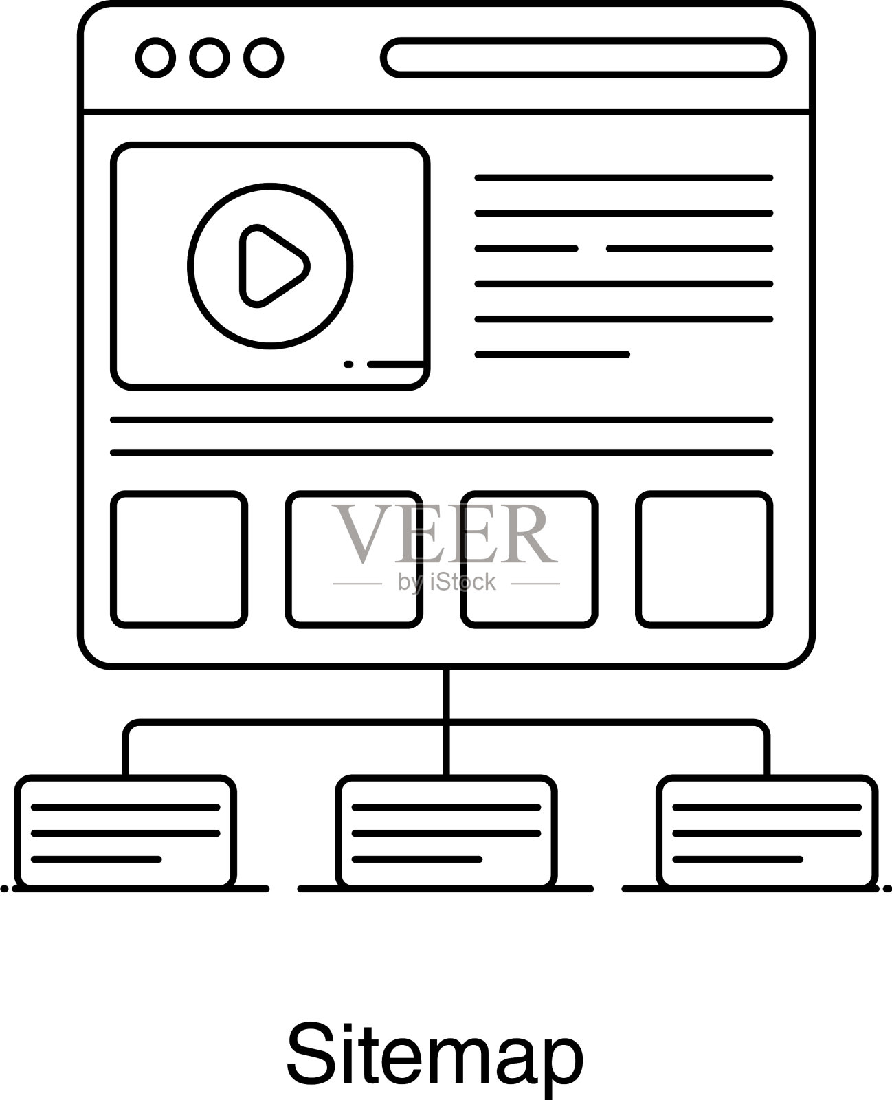 网站地图插画图片素材