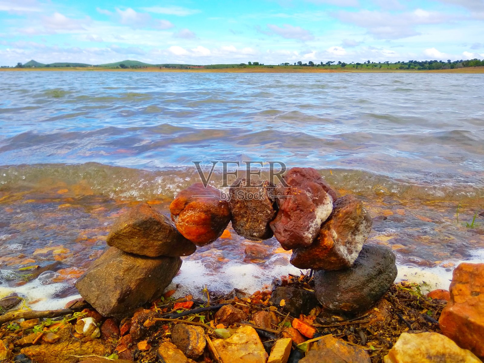 石头上的艺术照片摄影图片