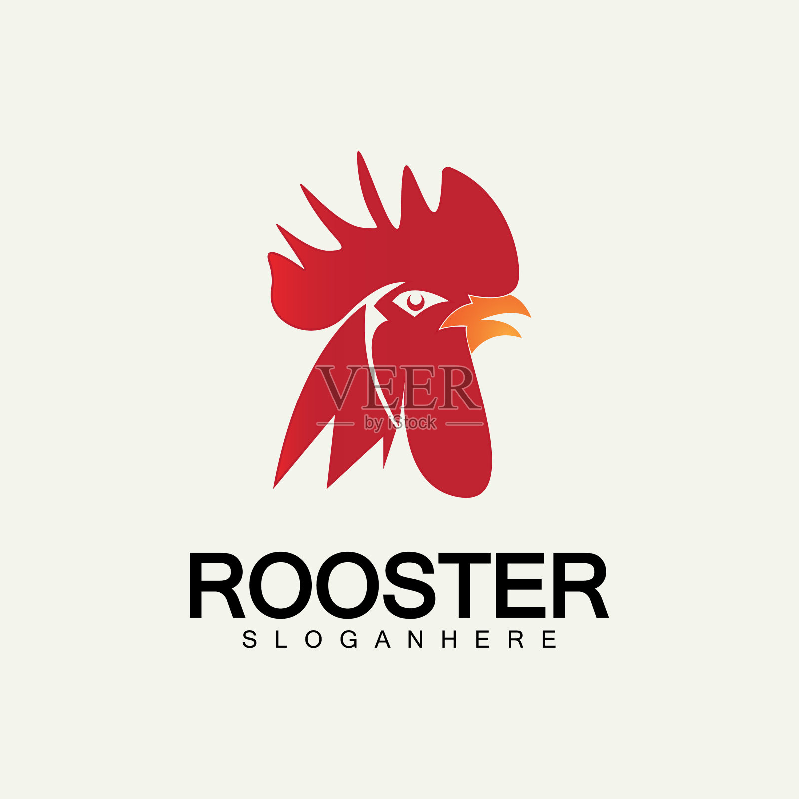 公鸡头标志标志标志设计公鸡插画图片素材
