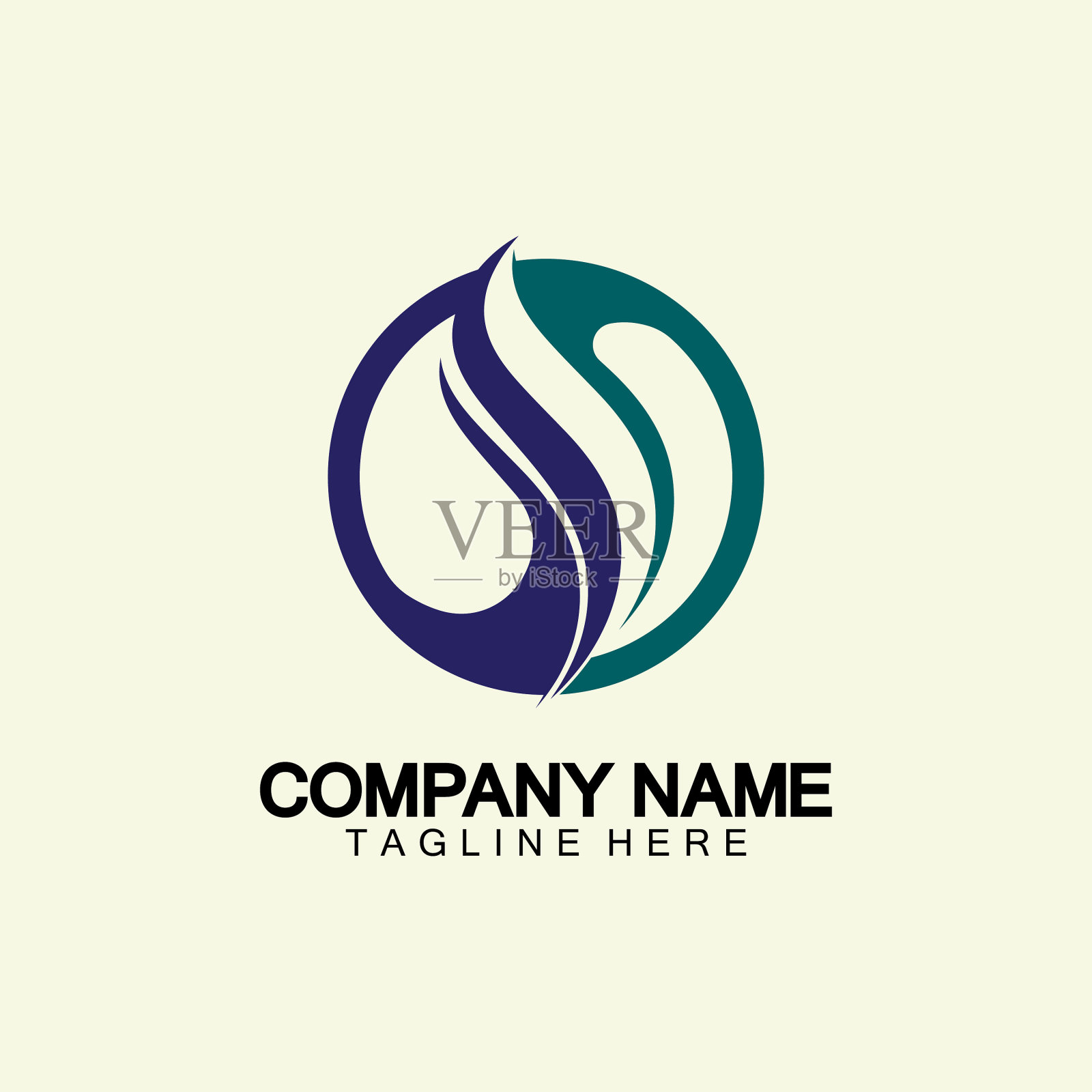 公司商务信函标志设计插画图片素材