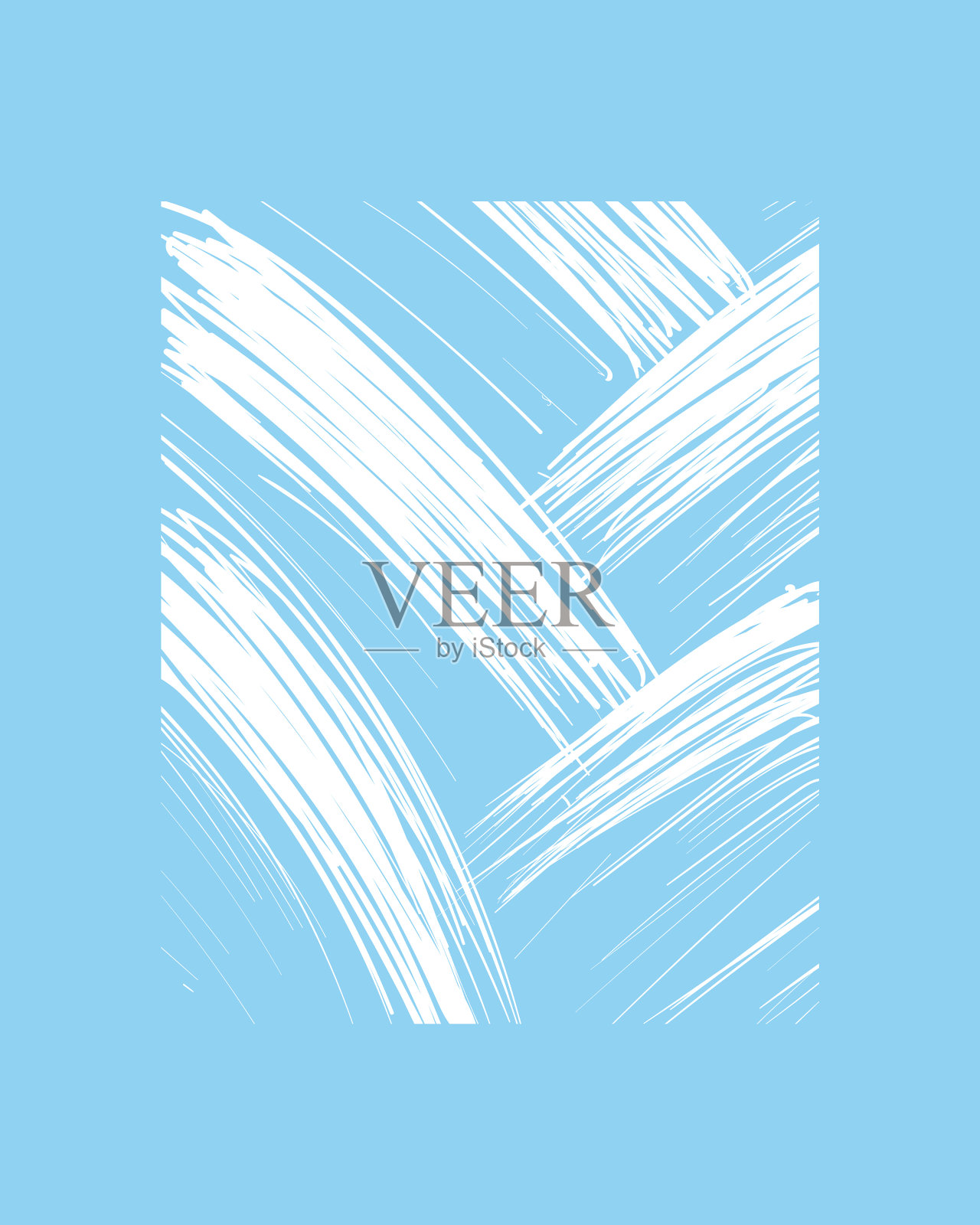 蓝色迷人的框架插画图片素材