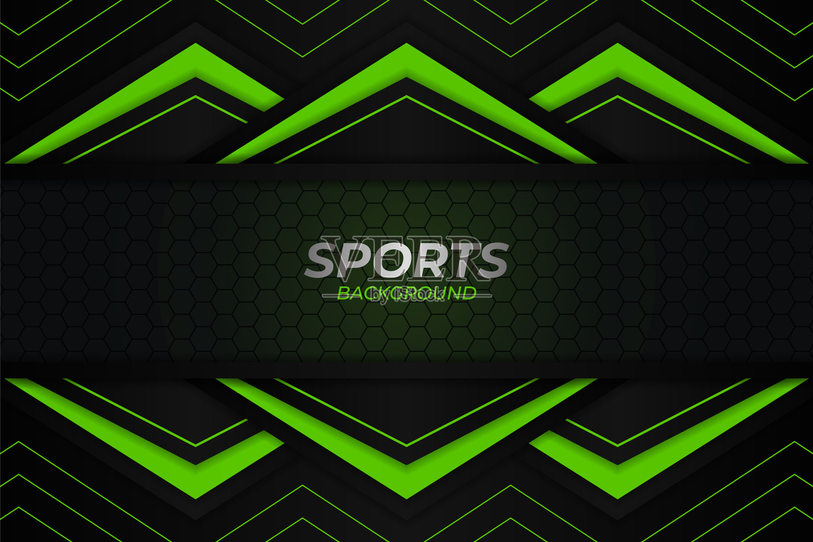 运动现代，未来与六边形图案插画图片素材