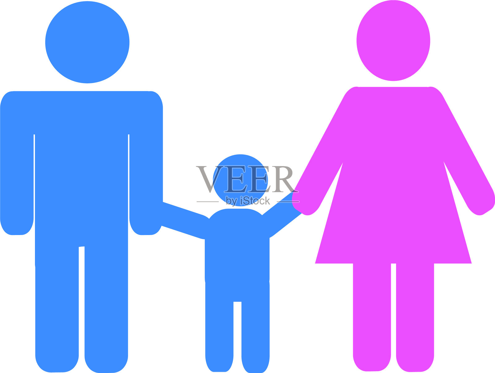 代表家庭的符号插画图片素材