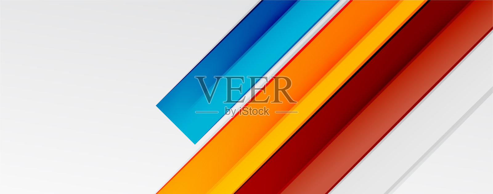 色彩抽象线条时尚几何背景插画图片素材