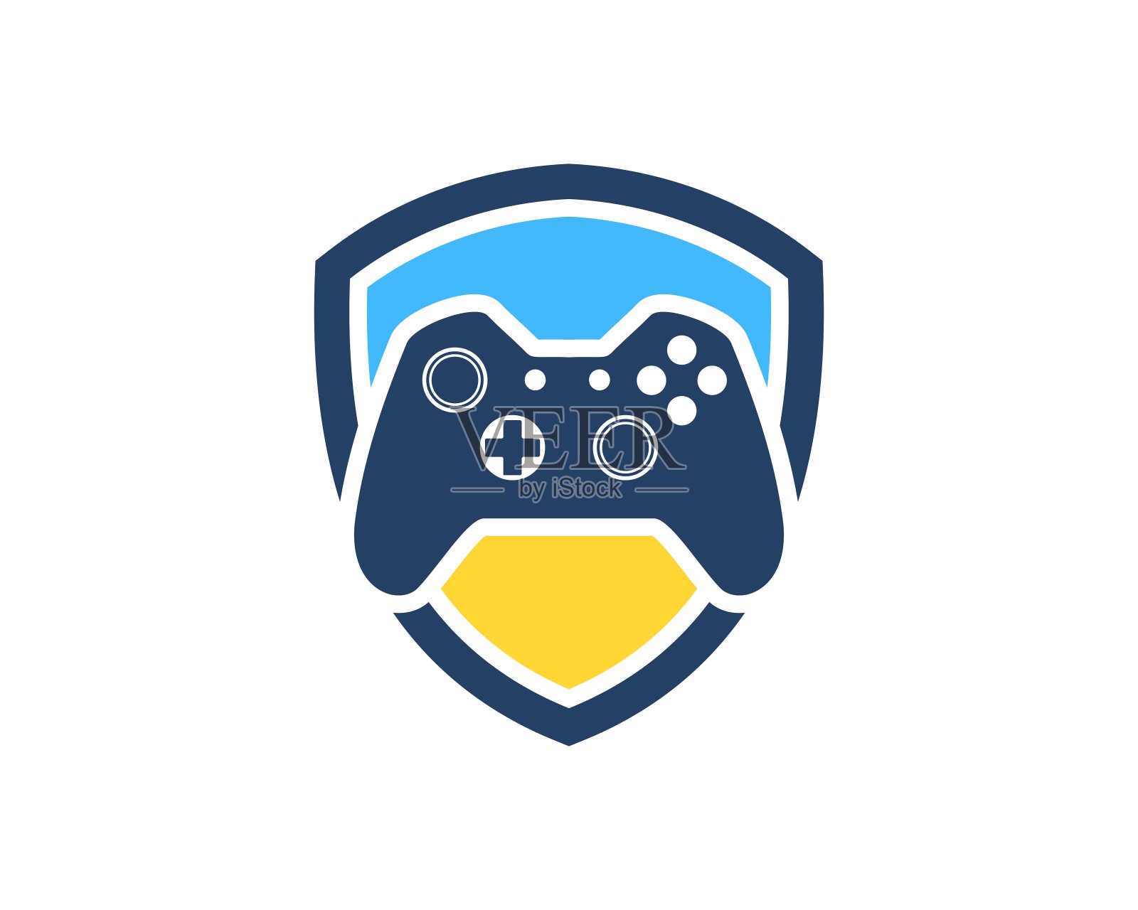 内置游戏机的防护罩插画图片素材