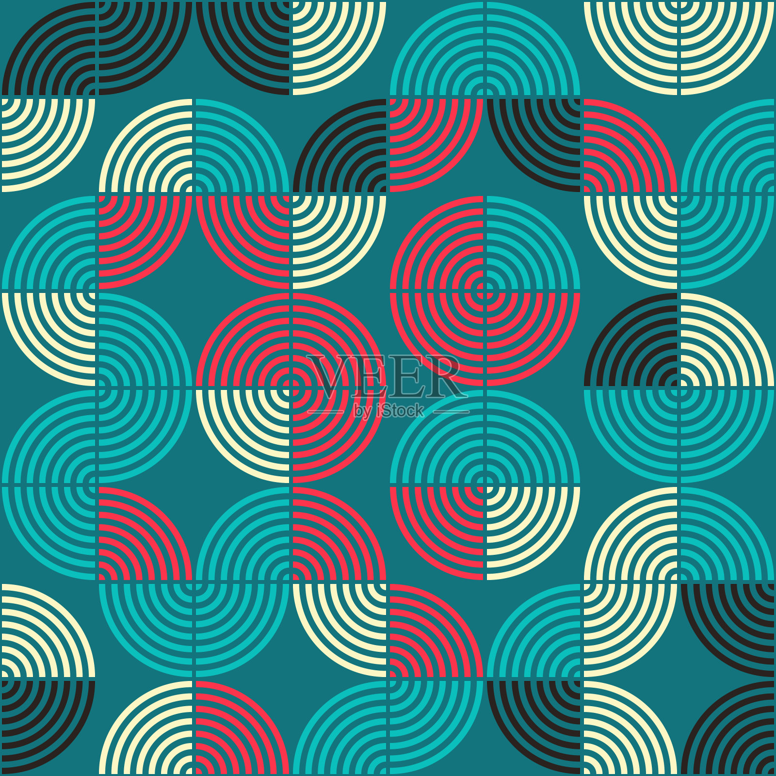 抽象几何图案生成计算艺术插图插画图片素材