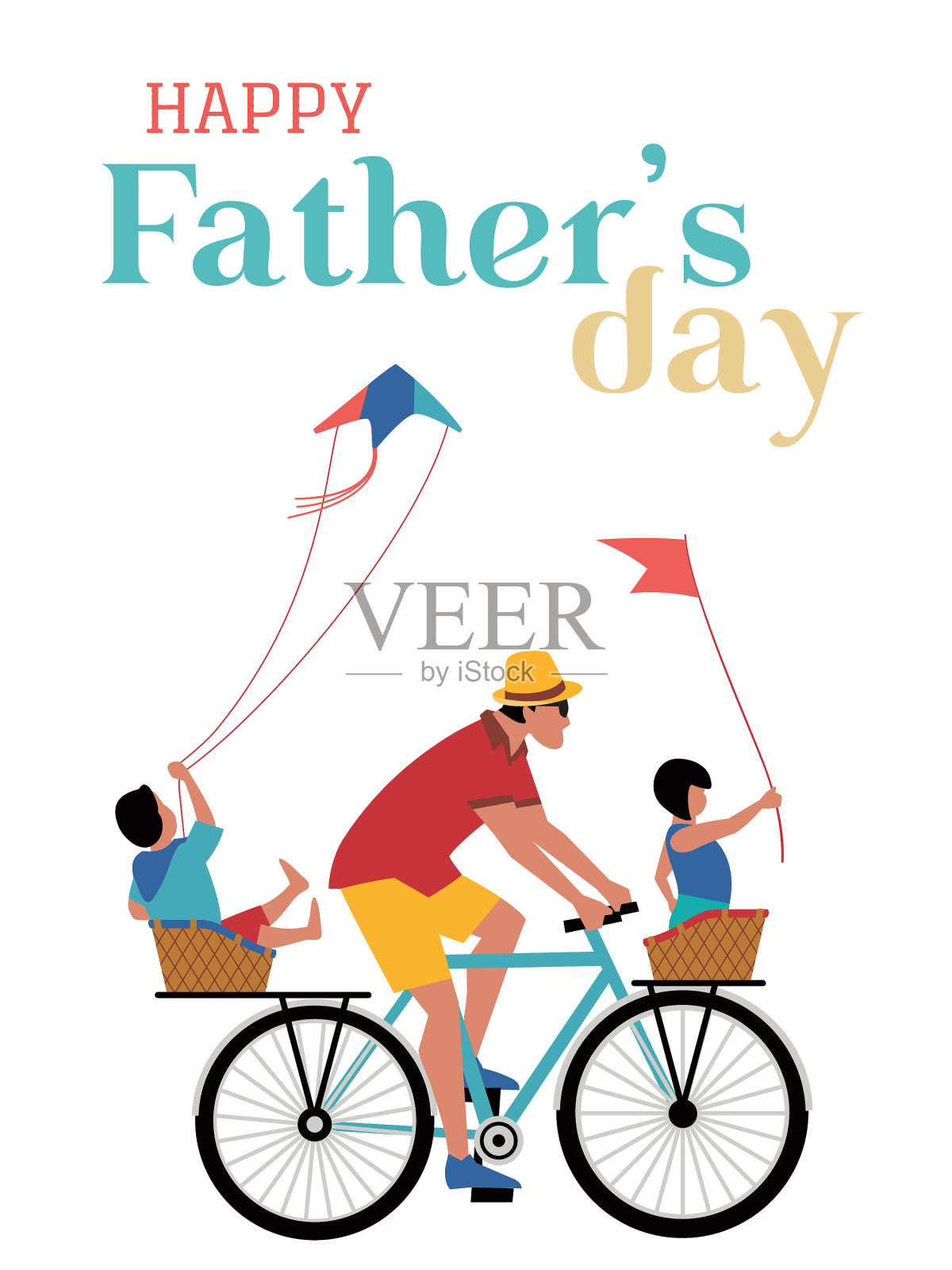 父亲节节日贺卡快乐设计模板素材