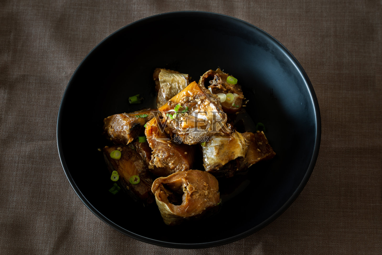 韩式炖半干鳕鱼配菜照片摄影图片