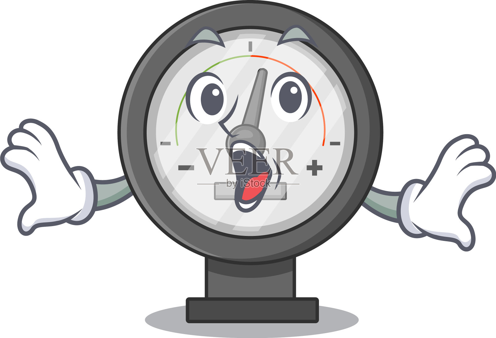 压力表吉祥物设计理念显示设计元素图片