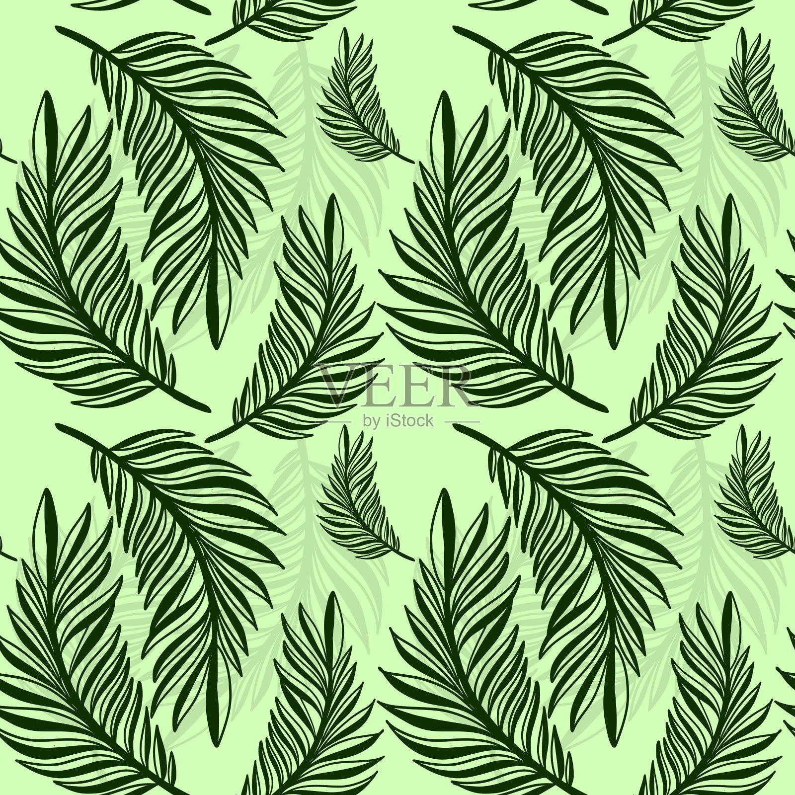 花卉无缝模式插画图片素材