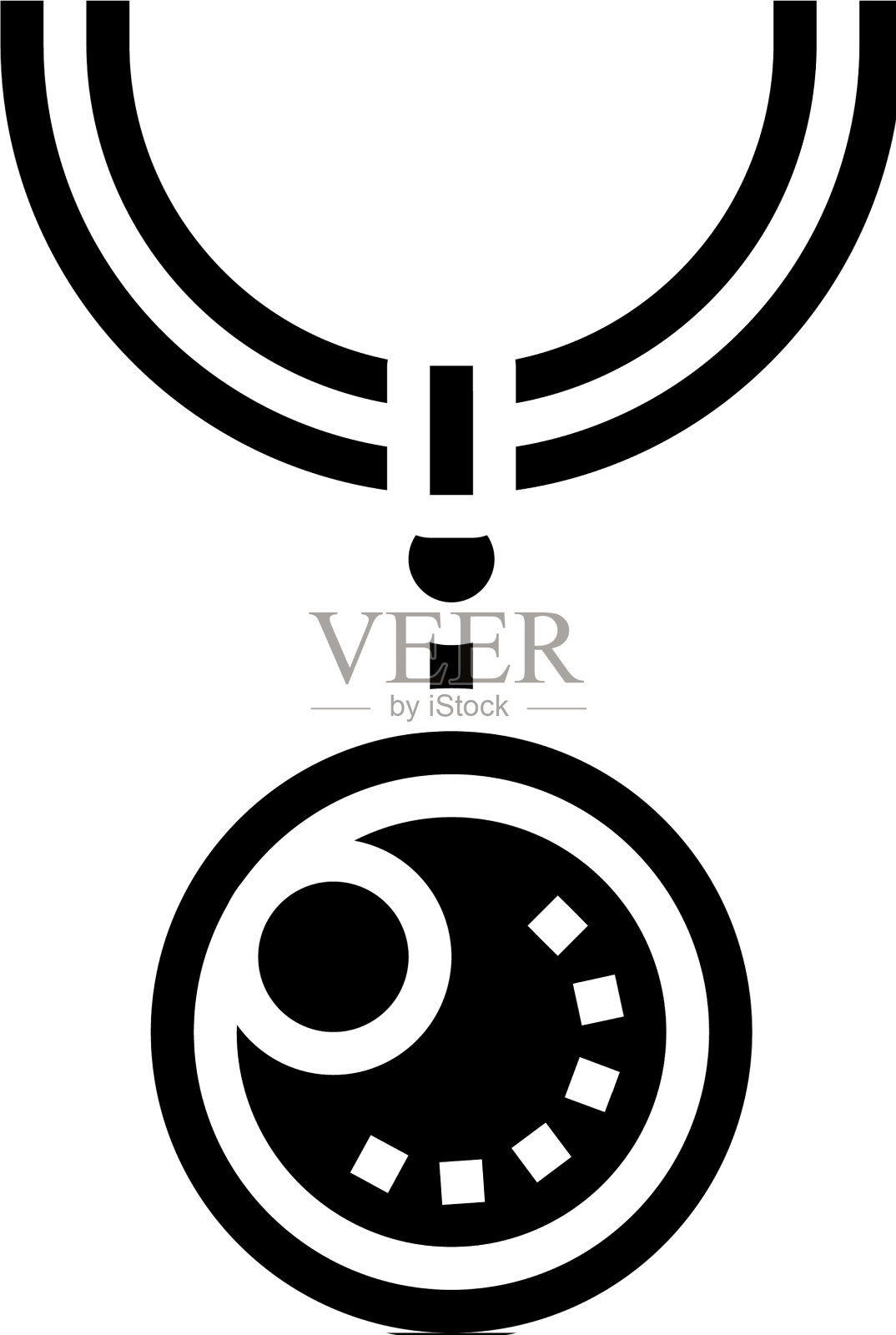 吊坠首饰系列图标插画图片素材