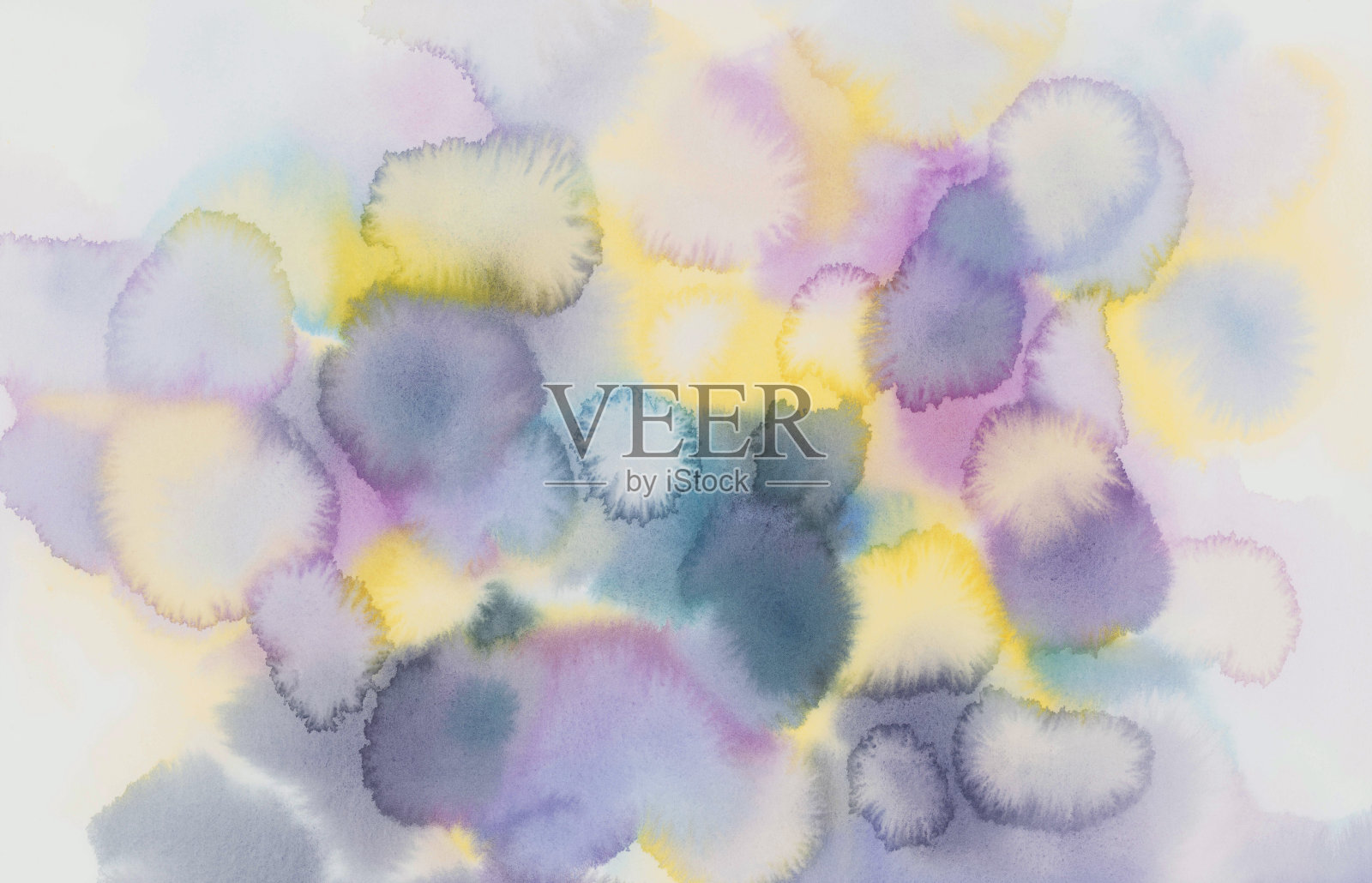 抽象彩云水彩背景。柔和的颜色设计照片摄影图片