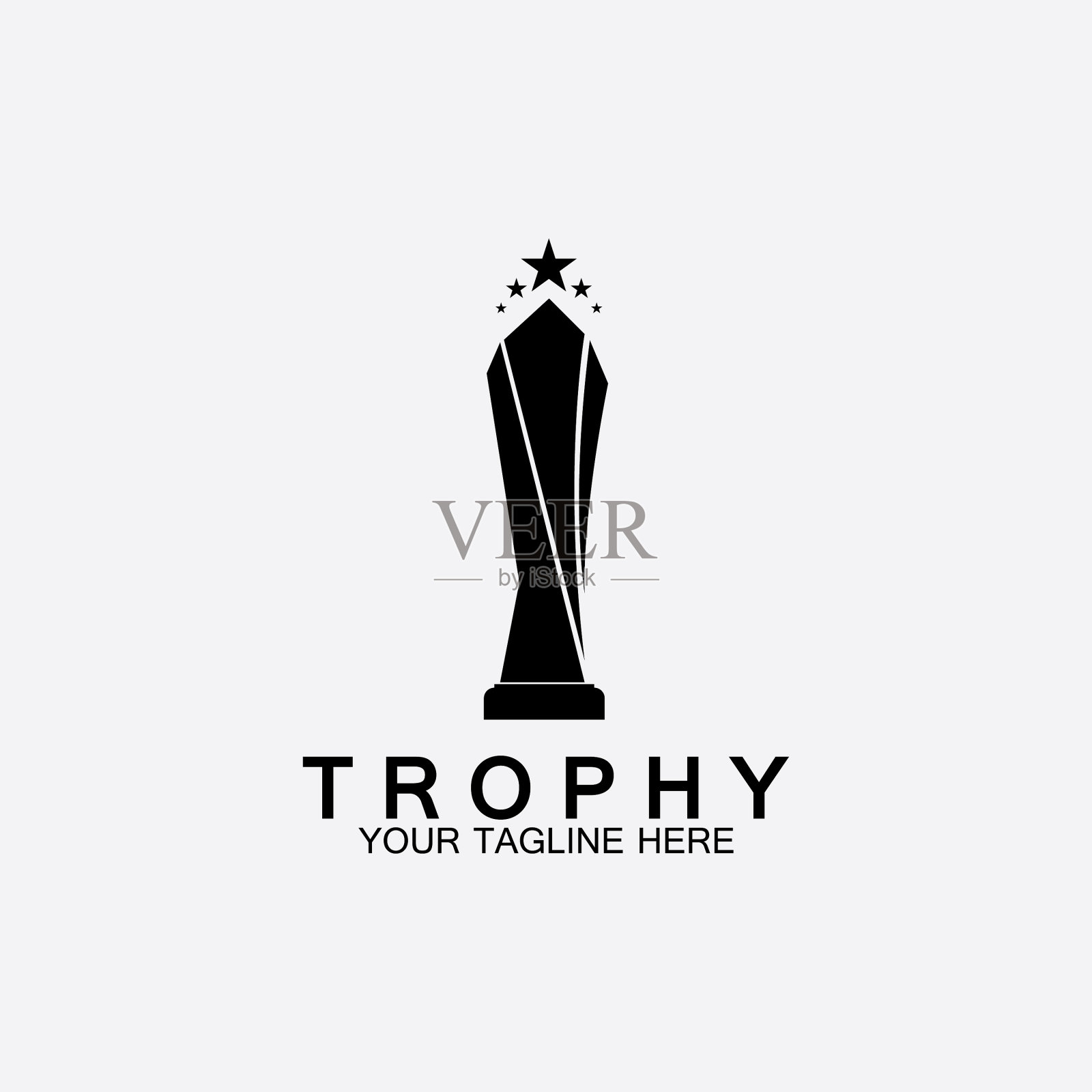 奖杯标志图标冠军奖杯标志图标插画图片素材