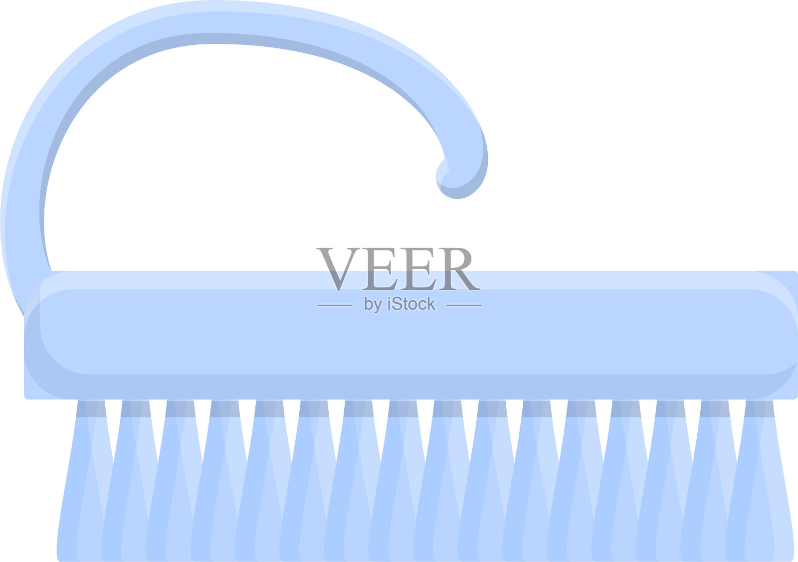 美甲刷图标卡通风格设计元素图片