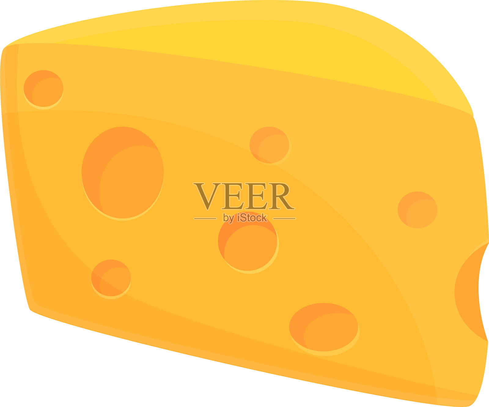 奶酪维他命图标卡通风格设计元素图片