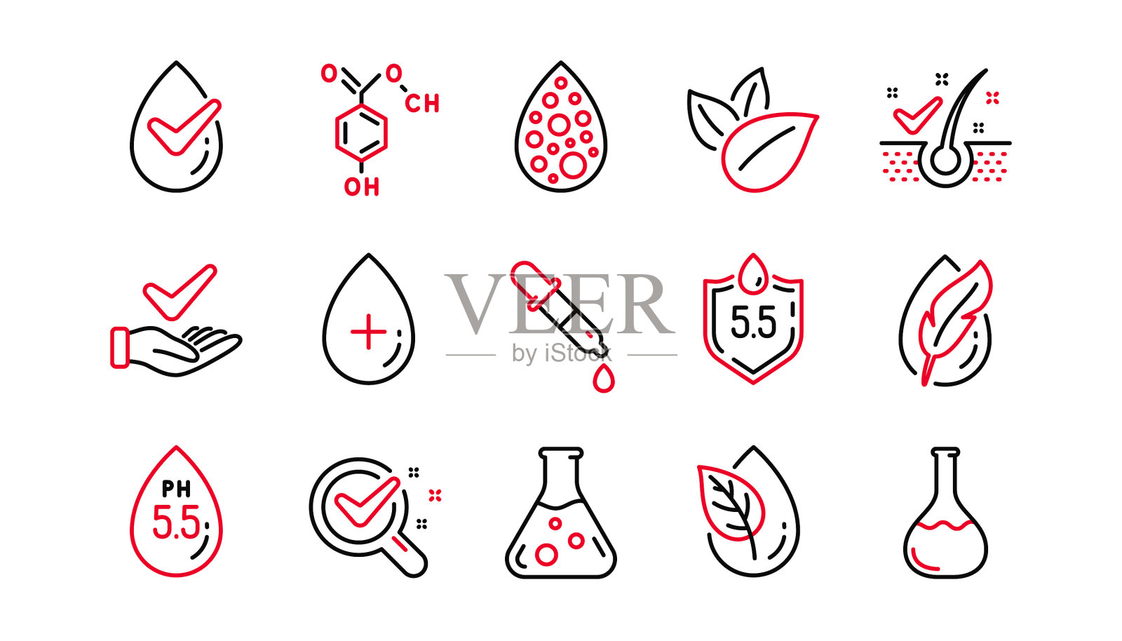 无人工色素，去屑无剥落插画图片素材