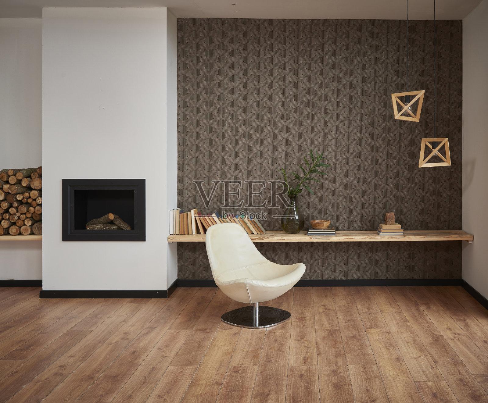 现代住宅空客厅风格与设计照片摄影图片