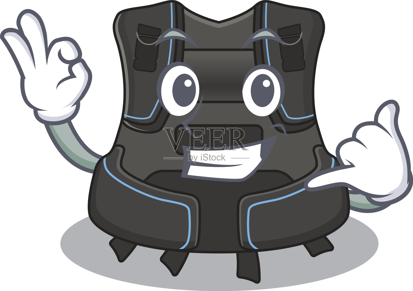 讽刺设计潜水浮力补偿器设计元素图片