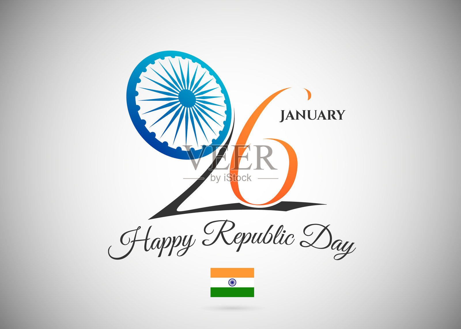 印度共和国日1月26日设计图像向量插画图片素材