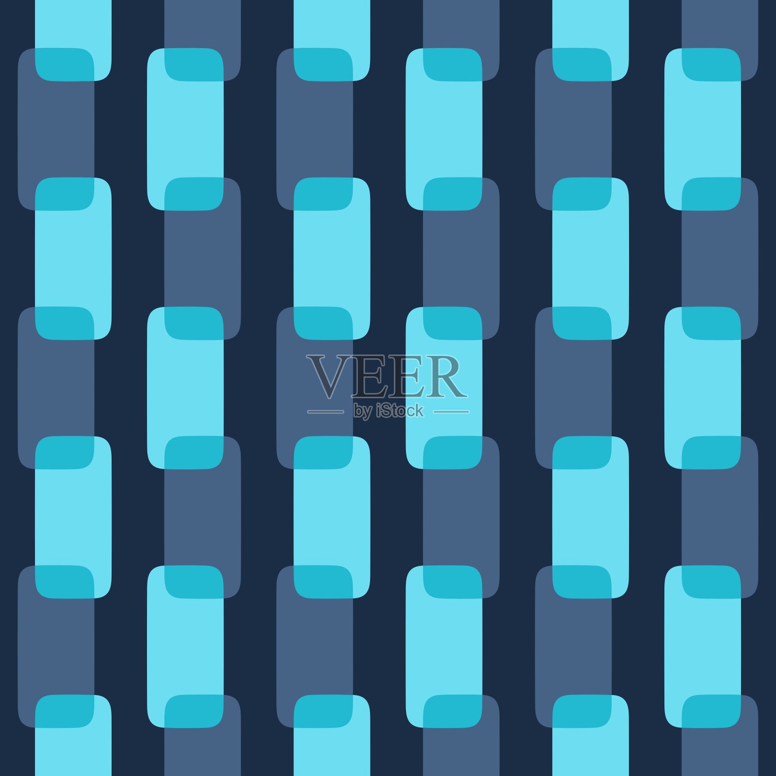 圆润抽象无缝图案-强调任何表面。插画图片素材