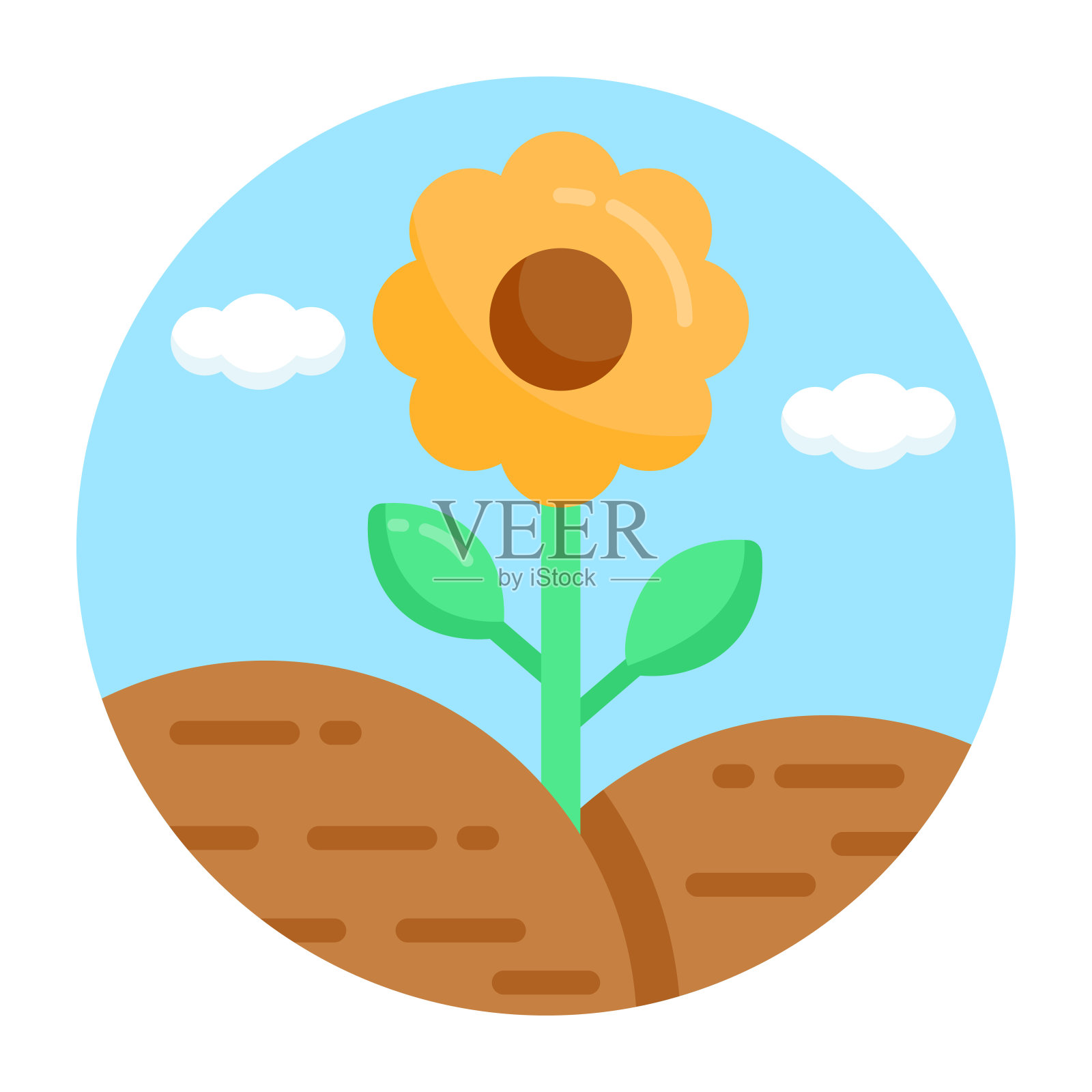 向日葵设计元素图片